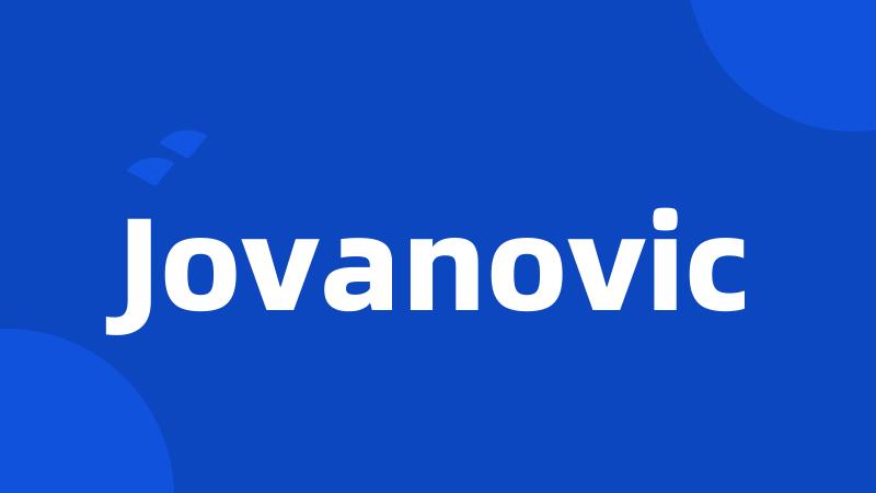 Jovanovic