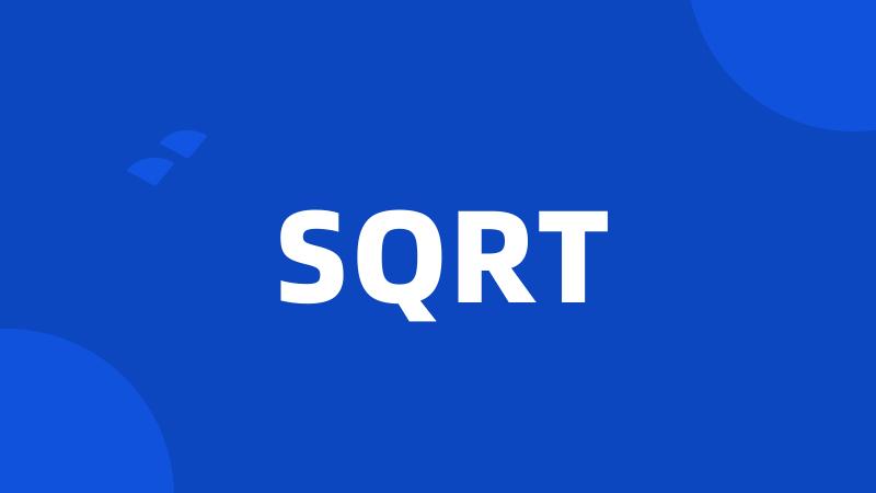 SQRT