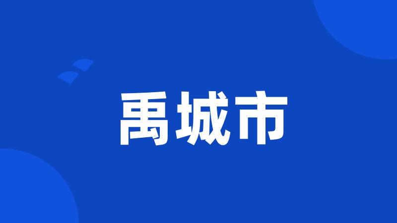 禹城市