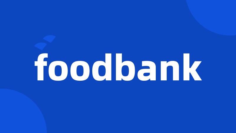 foodbank