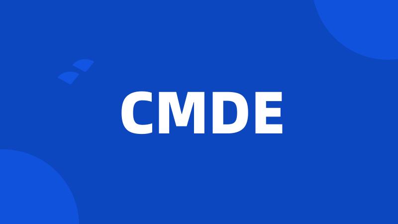 CMDE