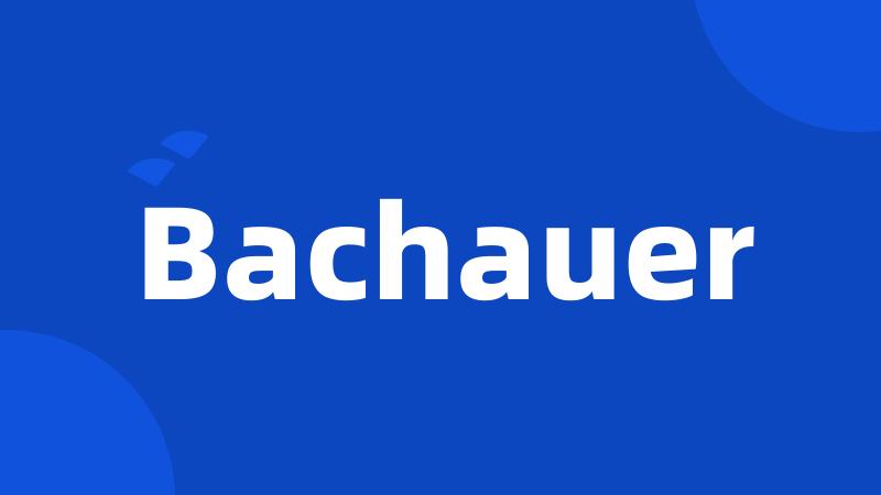 Bachauer