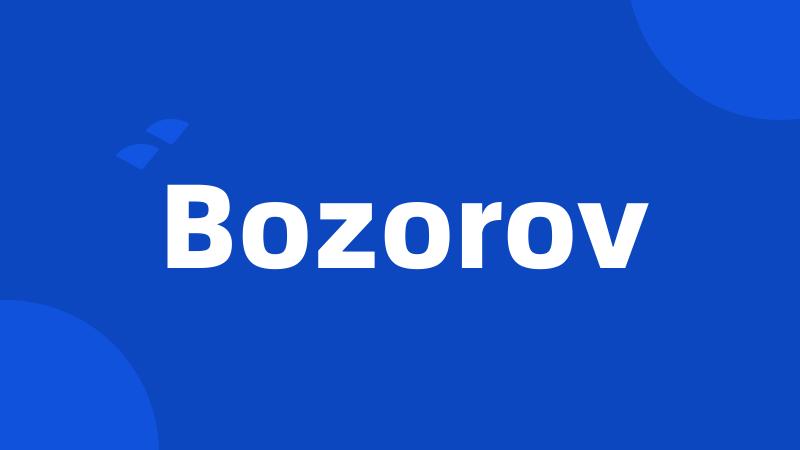 Bozorov