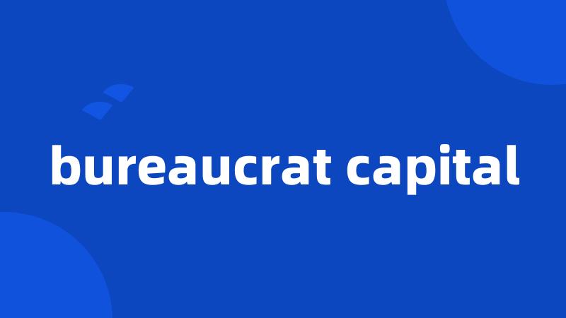 bureaucrat capital