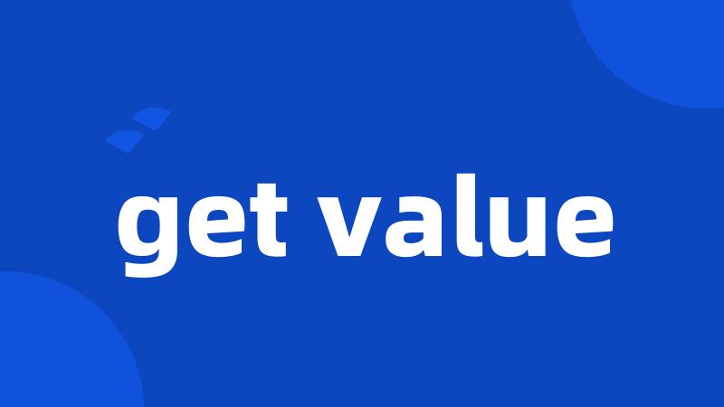 get value