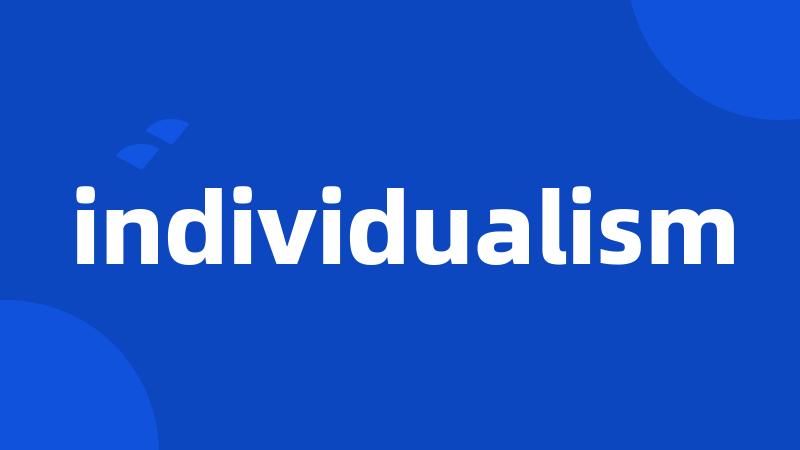 individualism