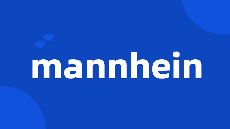 mannhein