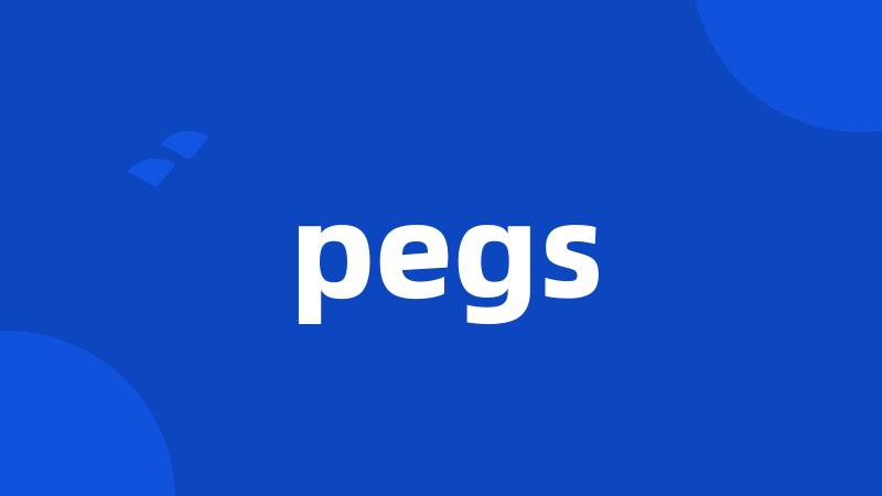 pegs