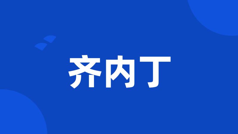 齐内丁