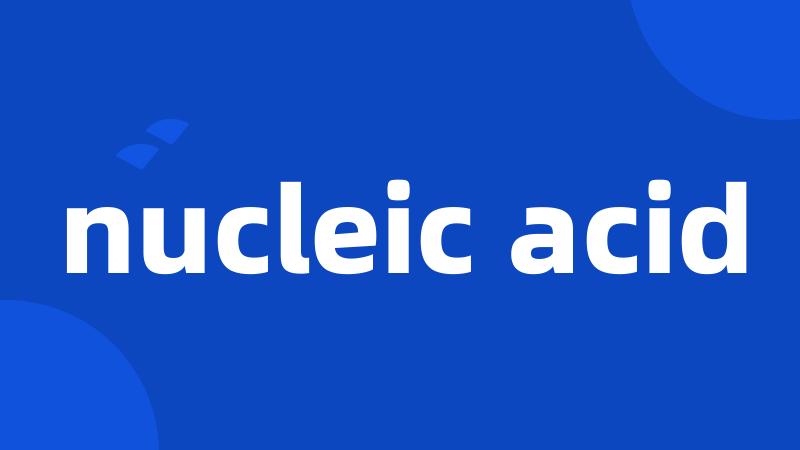 nucleic acid