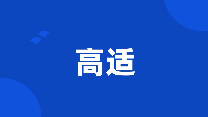 高适