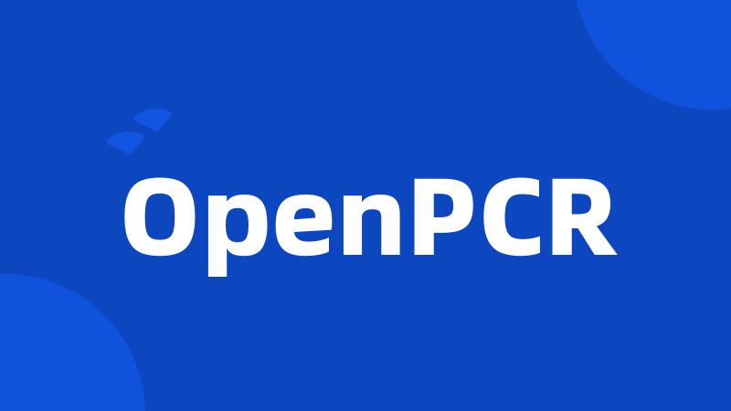 OpenPCR