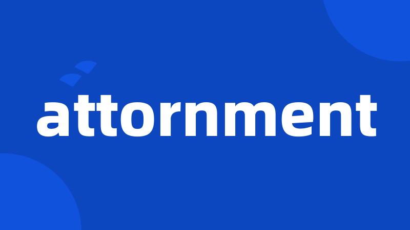 attornment