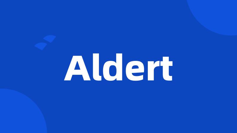 Aldert