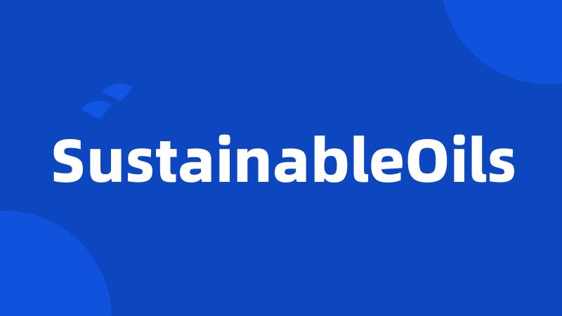 SustainableOils