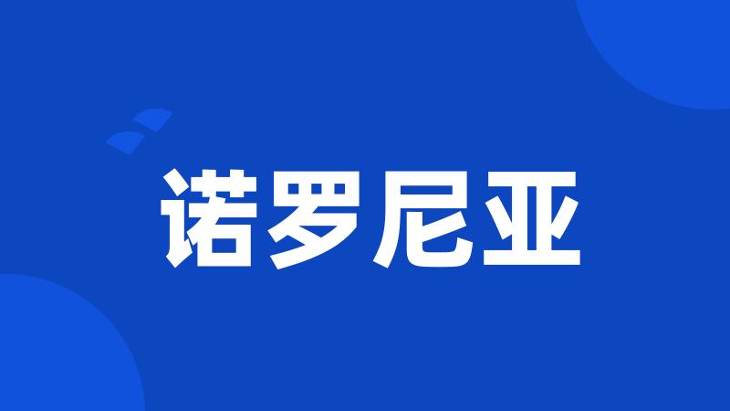 诺罗尼亚