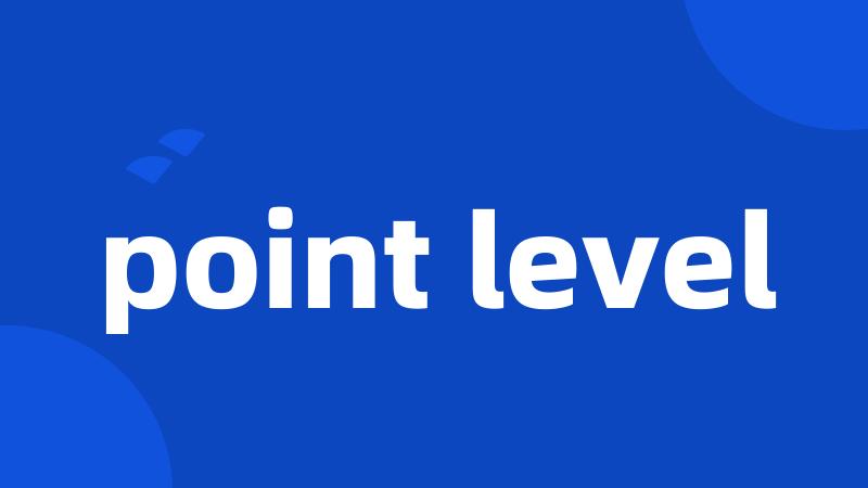 point level
