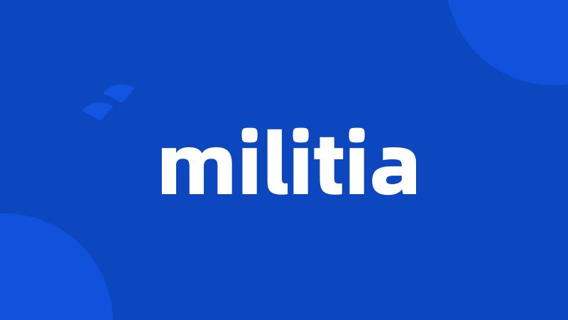 militia