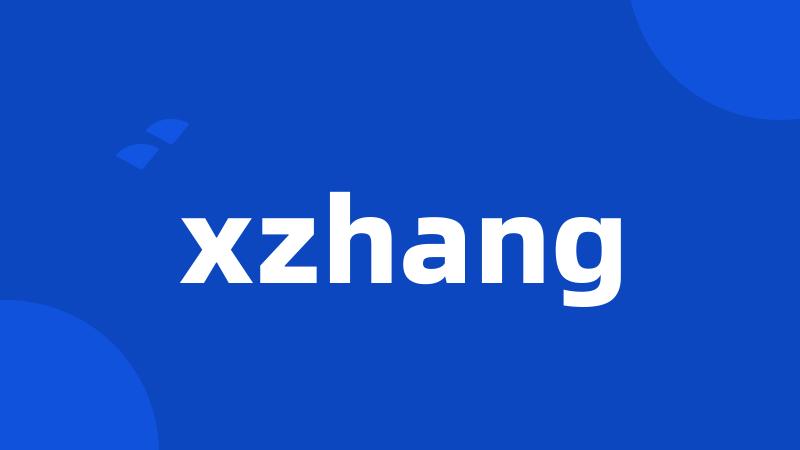 xzhang