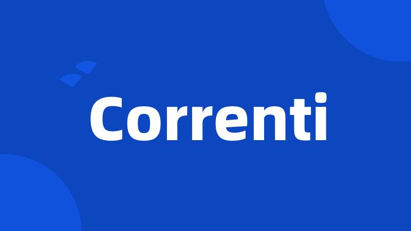 Correnti
