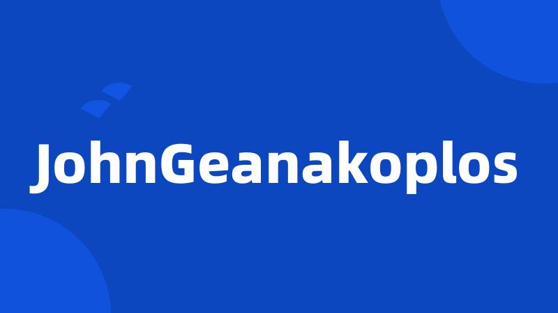 JohnGeanakoplos