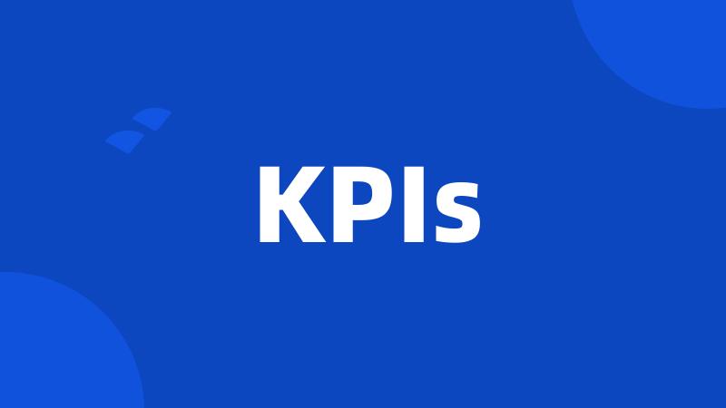 KPIs