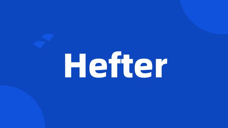 Hefter