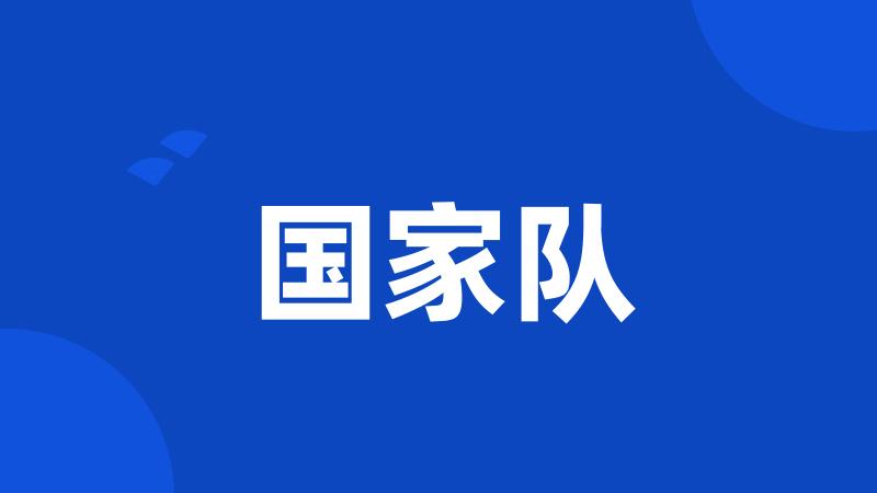 国家队