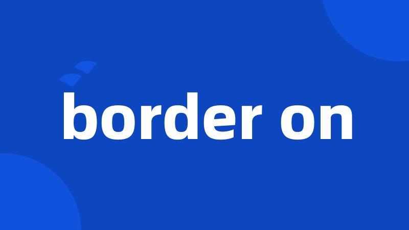 border on