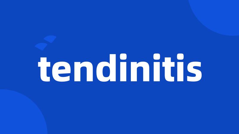 tendinitis