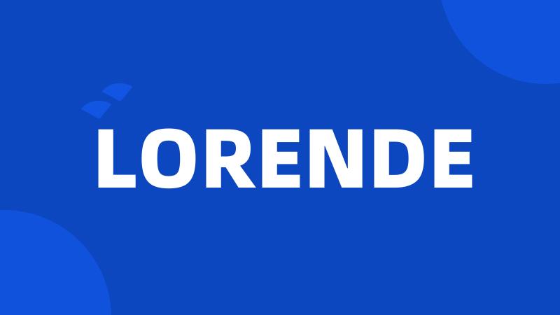 LORENDE