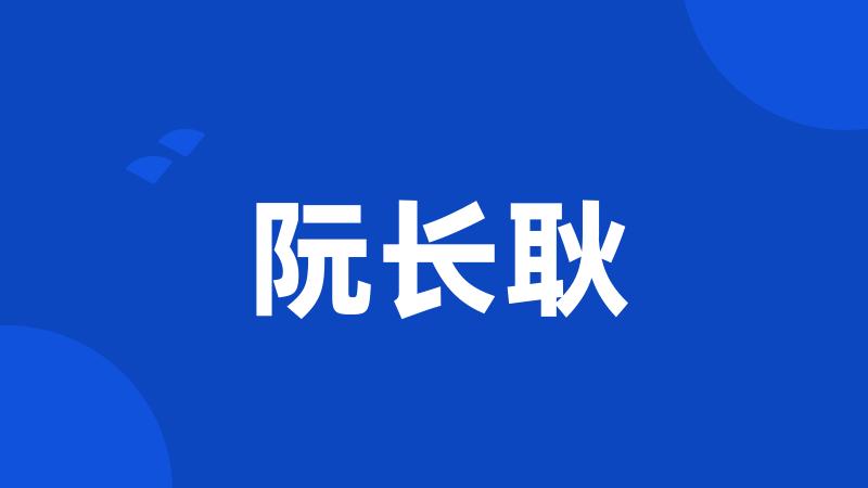 阮长耿