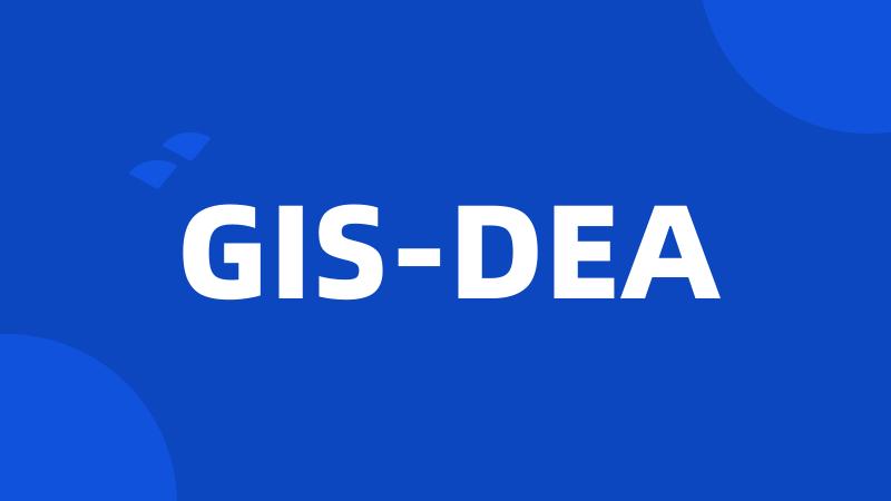 GIS-DEA