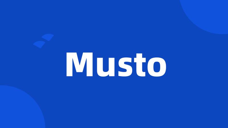 Musto
