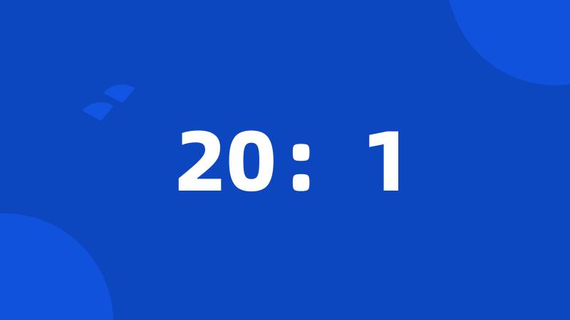 20:1