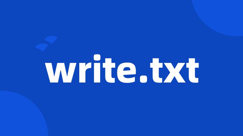 write.txt