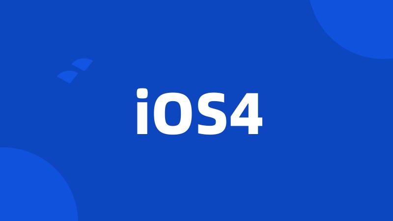 iOS4
