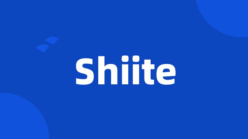 Shiite