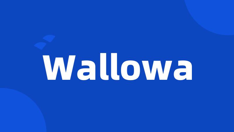 Wallowa