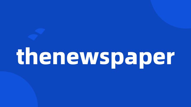 thenewspaper