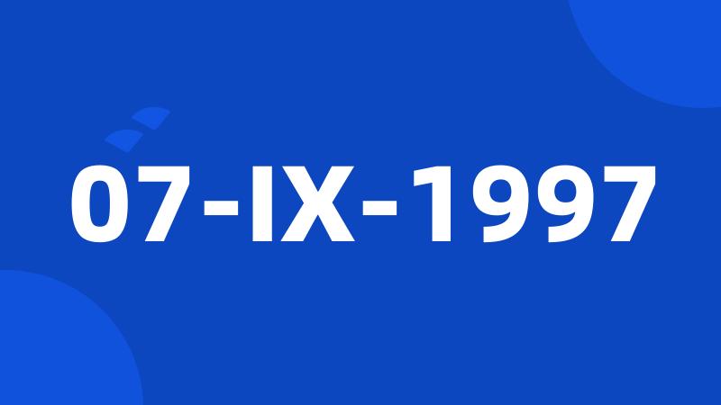 07-IX-1997