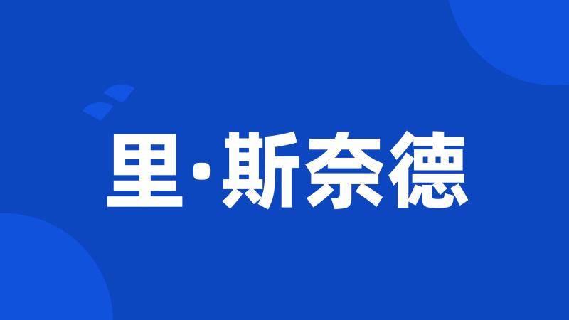 里·斯奈德