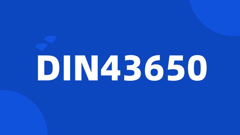 DIN43650