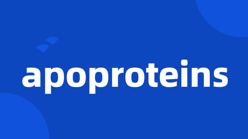 apoproteins