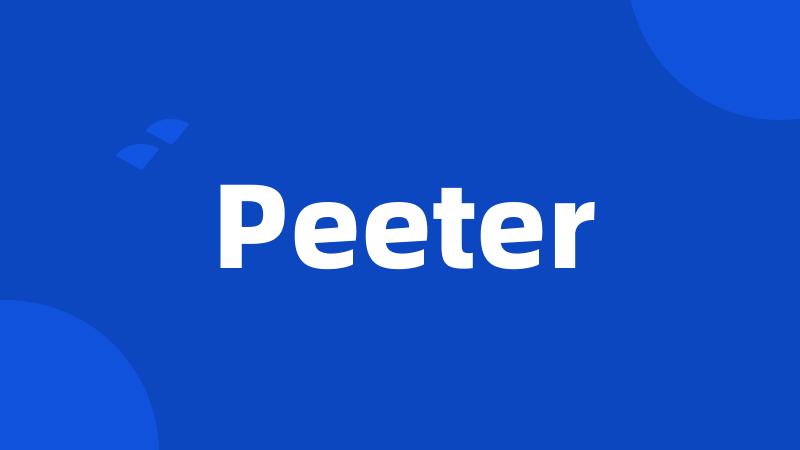 Peeter