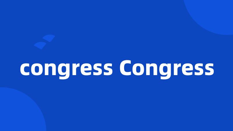 congress Congress