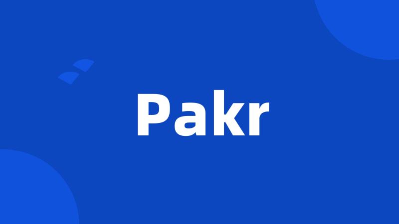 Pakr