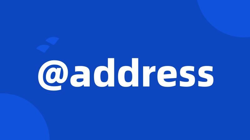 @address