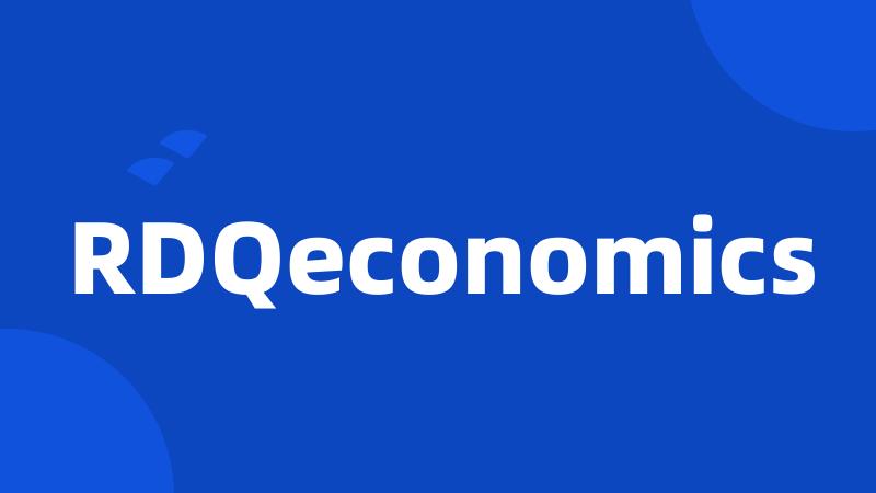 RDQeconomics