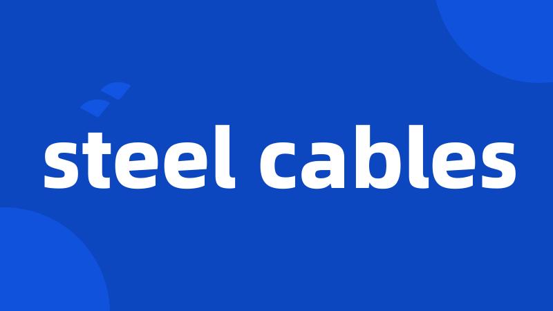 steel cables